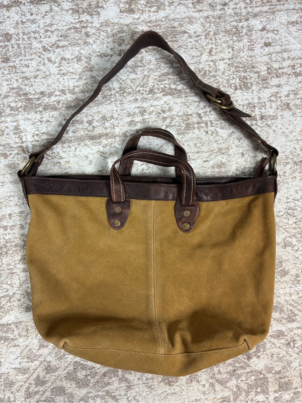 We the Free Suede Hobo Tote Shoulder Bag